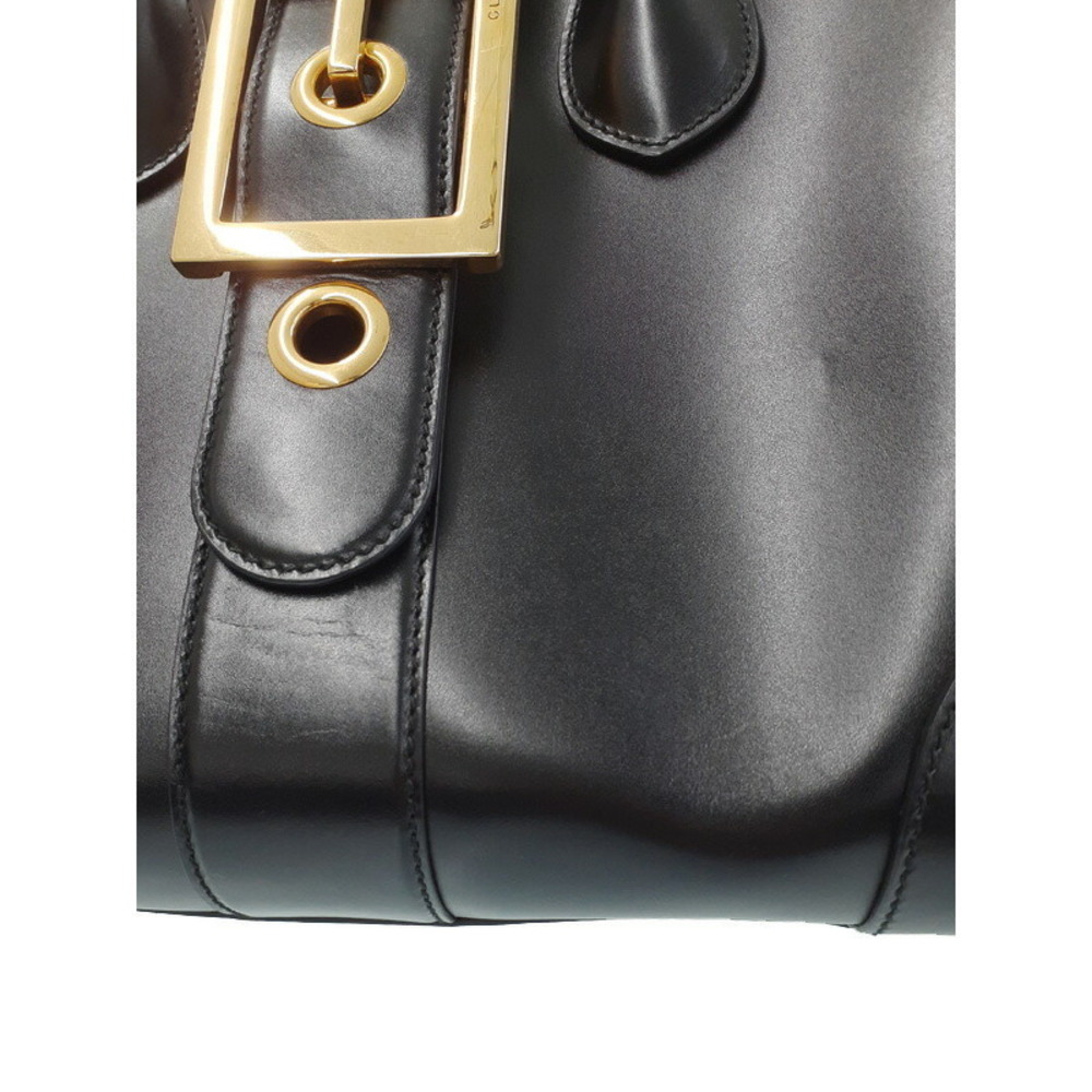 Gucci Lady Buckle Tote Shoulder Bag Black - Picture 4 of 9